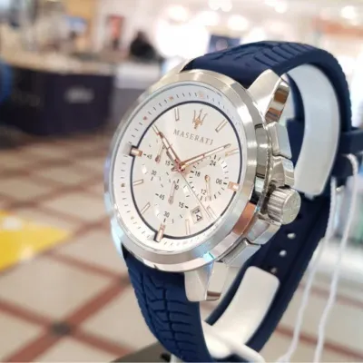 Maserati Successo Chronograph White Dial Watch